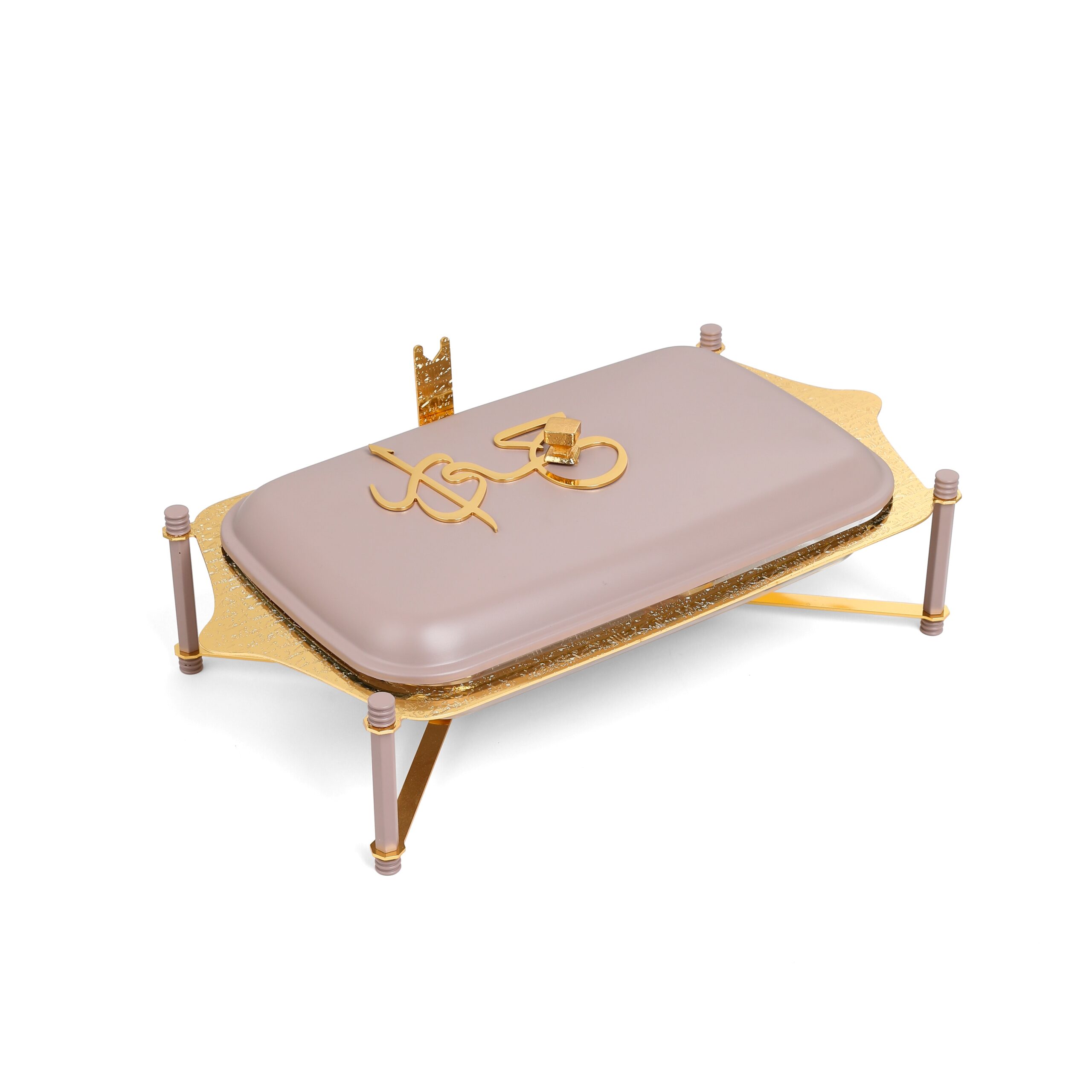 Stainless Steel Buffet – L From Jiwar –  Purple + Gold MS Department Store Oman