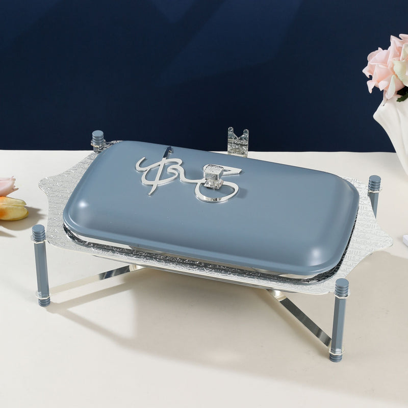 Stainless Steel Buffet – M From Jiwar – Blue + Silver MS Department Store Oman